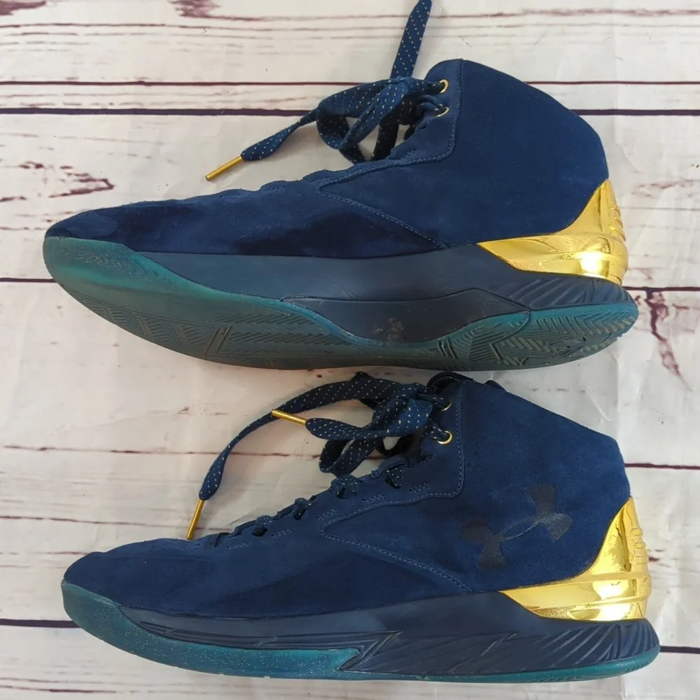 Under Armour Curry 1 Lux mid suede sneakers shoes